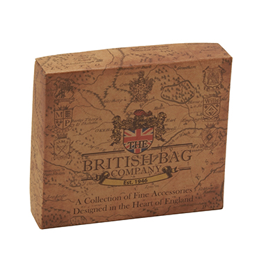 The British Bag Company Bragar Harris Tweed Wallet with Black Leather Trim